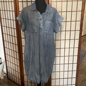 Velvet Heart - Chambray Shirt Dress w/pockets
